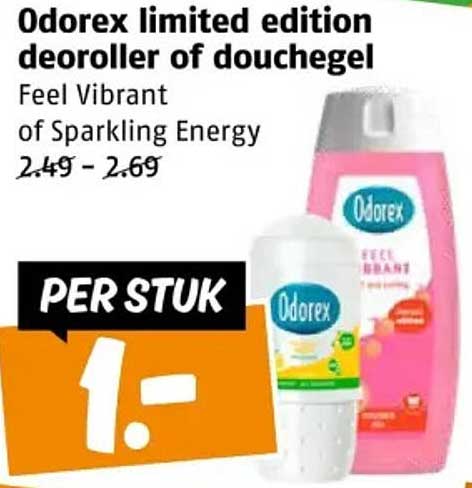 Odorex limited edition deoroller of douchegel