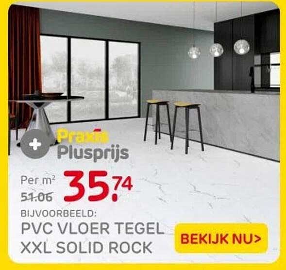 PVC VLOER TEGEL XXL SOLID ROCK