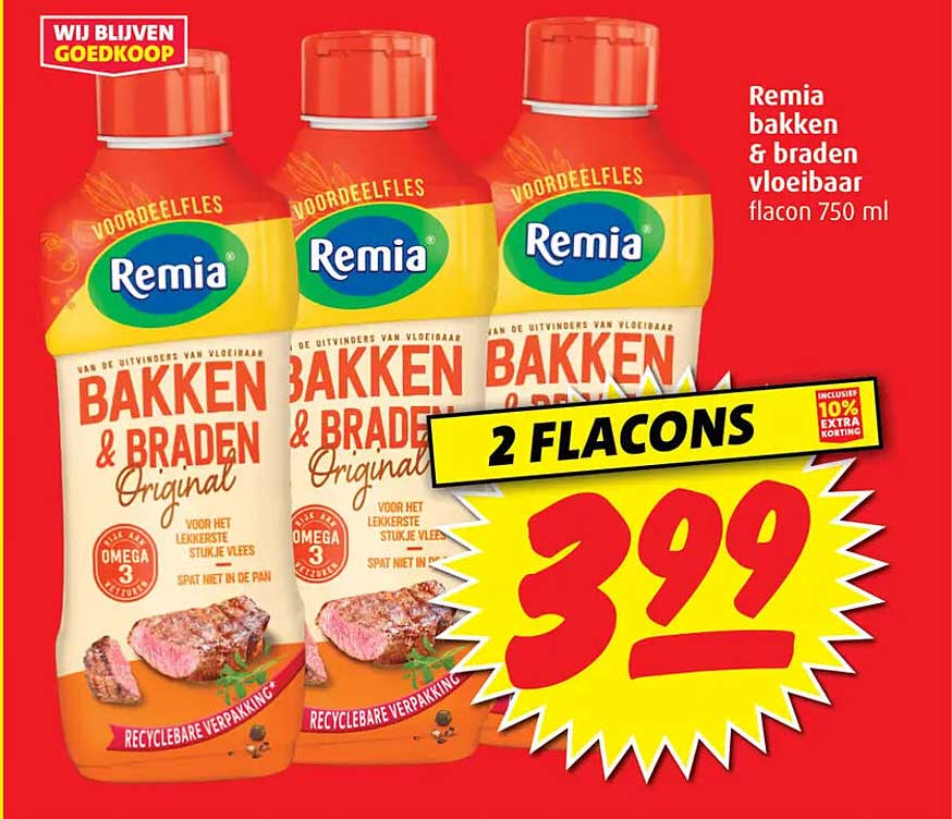 Remia bakken & braden vloeibaar flacon 750 ml