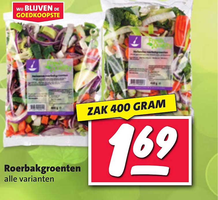 Roerbakgroenten alle varianten