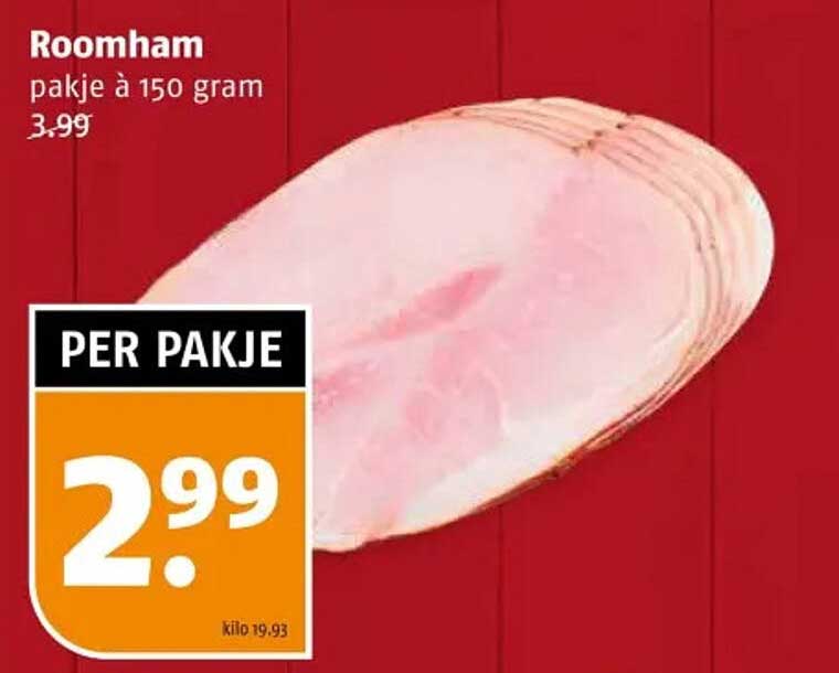 Roomham pakje à 150 gram