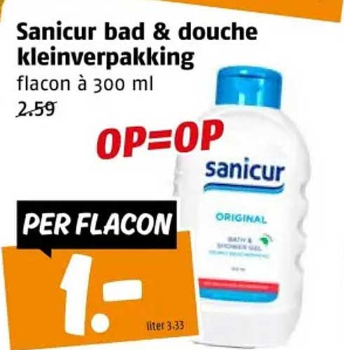 Sanicur bad & douche kleinverpakking flacon à 300 ml