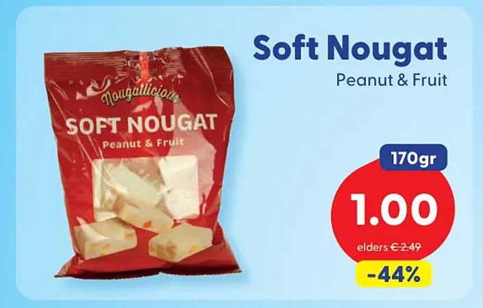 Soft Nougat Peanut & Fruit