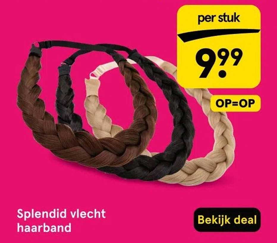 Splendid vlecht haarband