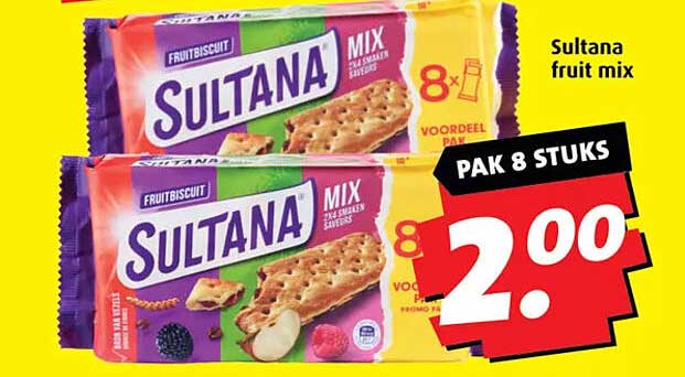 Sultana fruit mix 8 stuks
