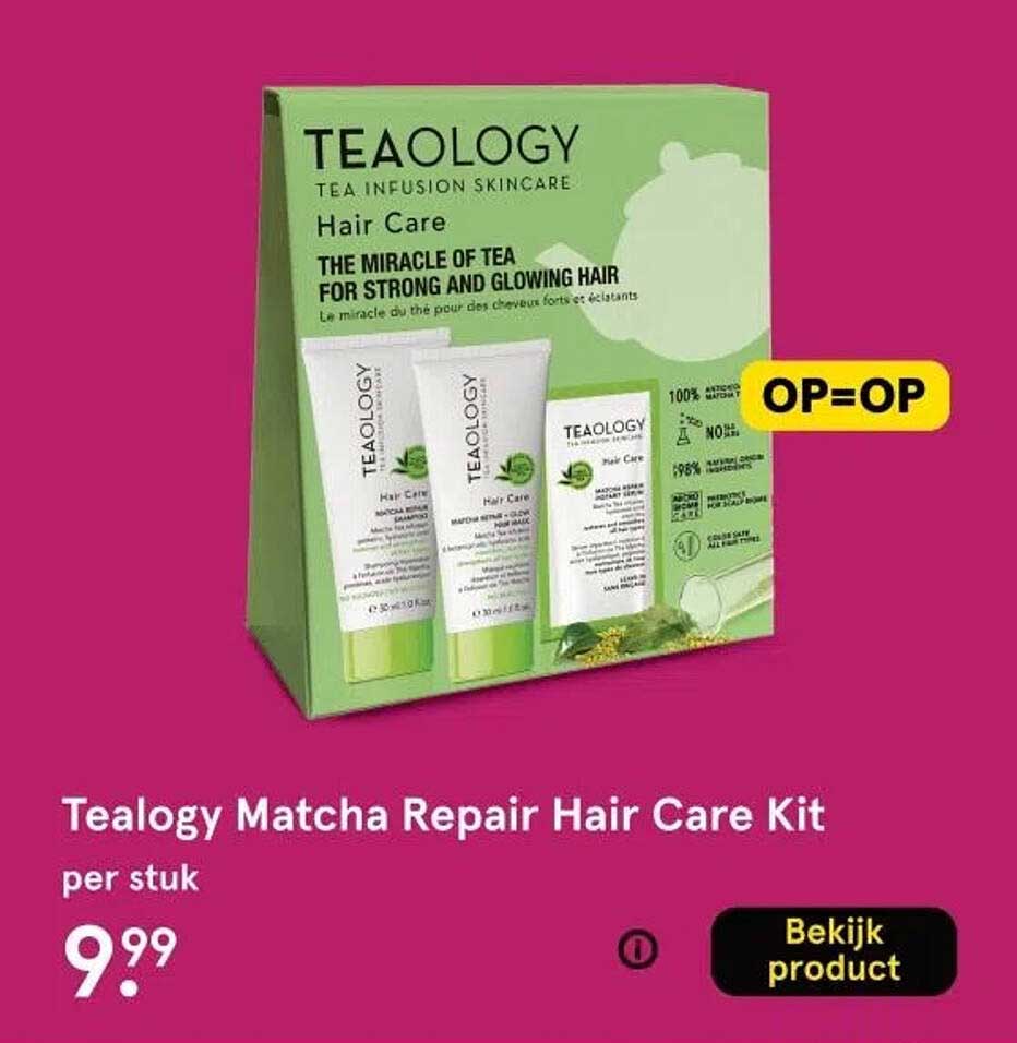 Tealogy Matcha Repair Hair Care Kit