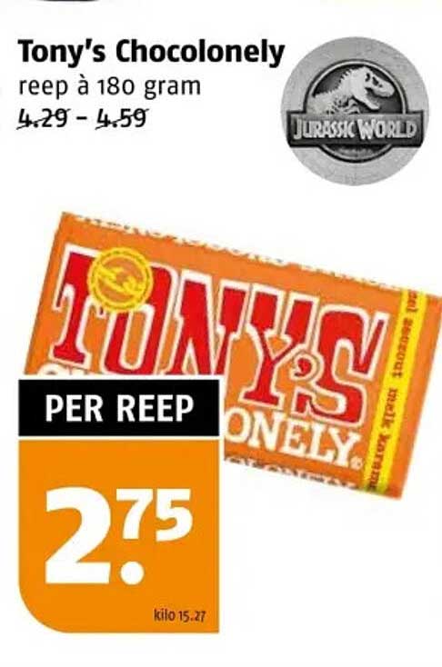 Tony's Chocolonely reep à 180 gram