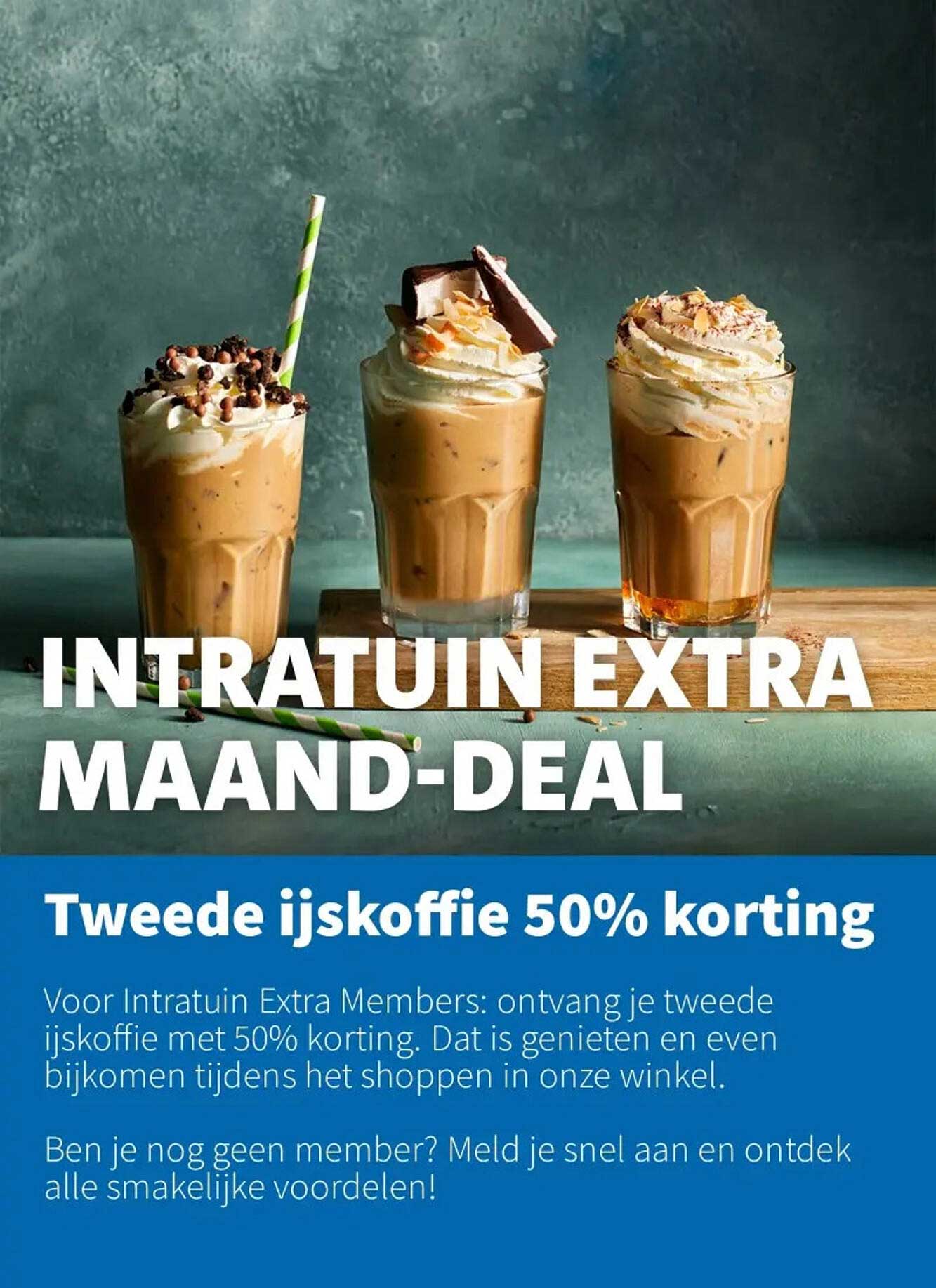 Tweede ijskoffie 50% korting