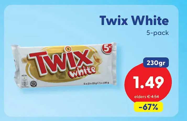 Twix White 5-pack