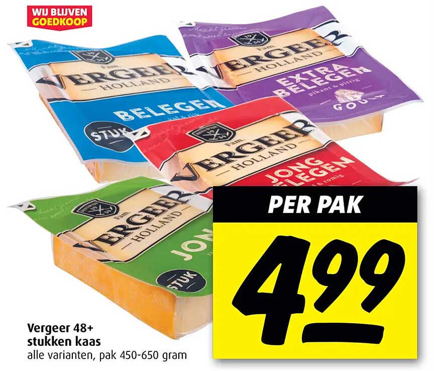 Vergeer 48+ stukken kaas