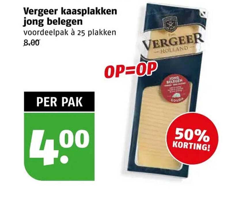 Vergeer kaasplakken jong belegen
