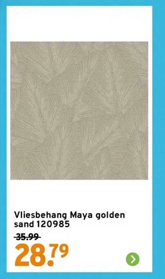 Vliesbehang Maya golden sand 120985