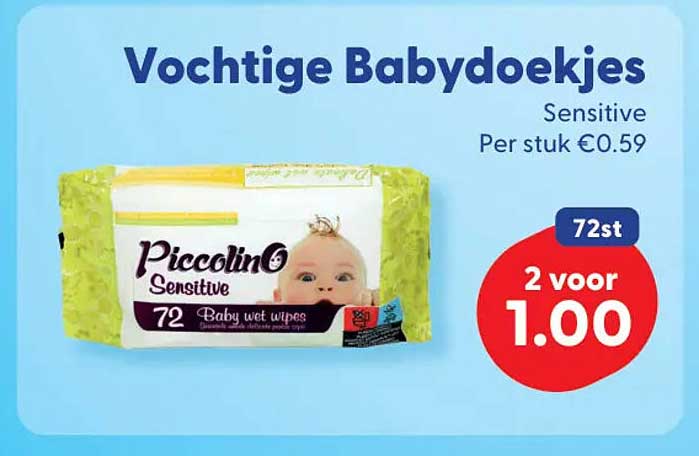 Vochtige Babydoekjes Sensitive