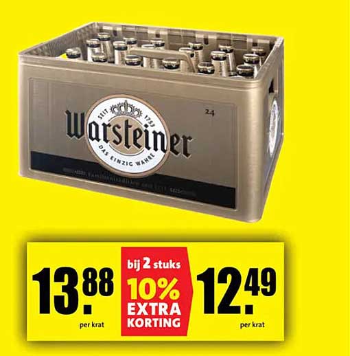 Warsteiner Bier aanbieding
