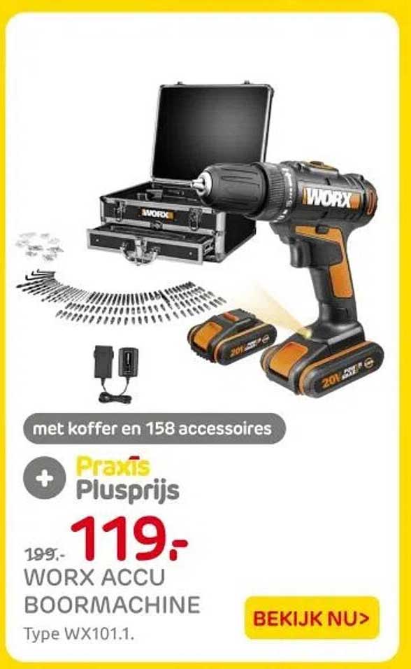 WORX ACCU BOORMACHINE