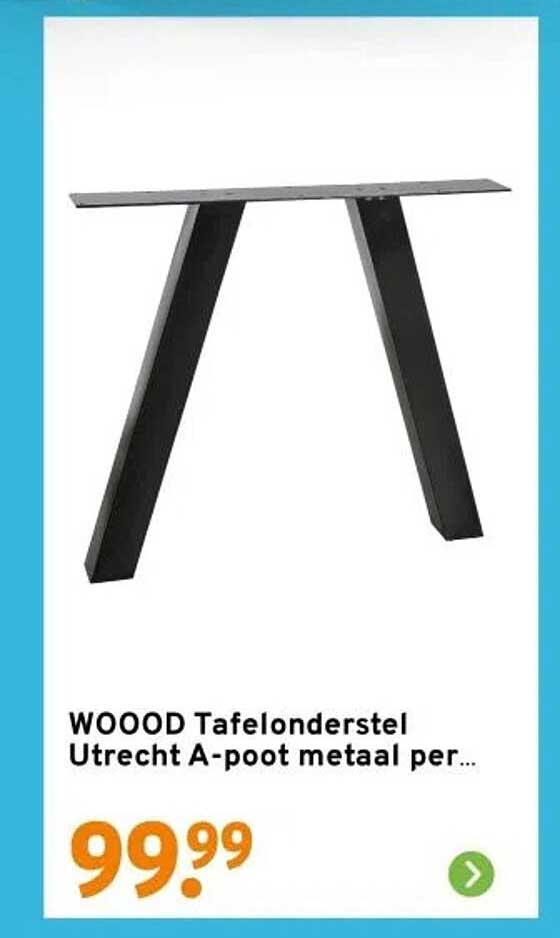 WOWOOD Tafelonderstel Utrecht A-poot metaal per...