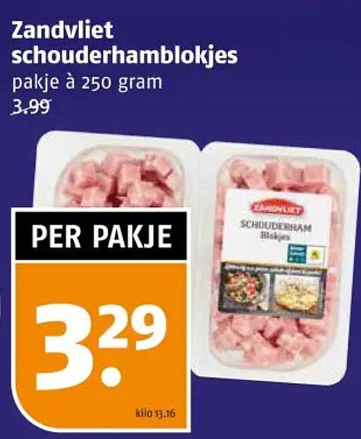 Zandvliet schouderhamblokjes pakje à 250 gram