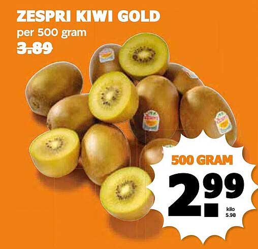 ZESPRI KIWI GOLD per 500 gram