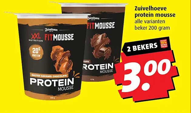 Zuivelhoeve protein mousse alle varianten beker 200 gram