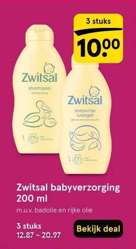 Zwitsal babyverzorging 200 ml