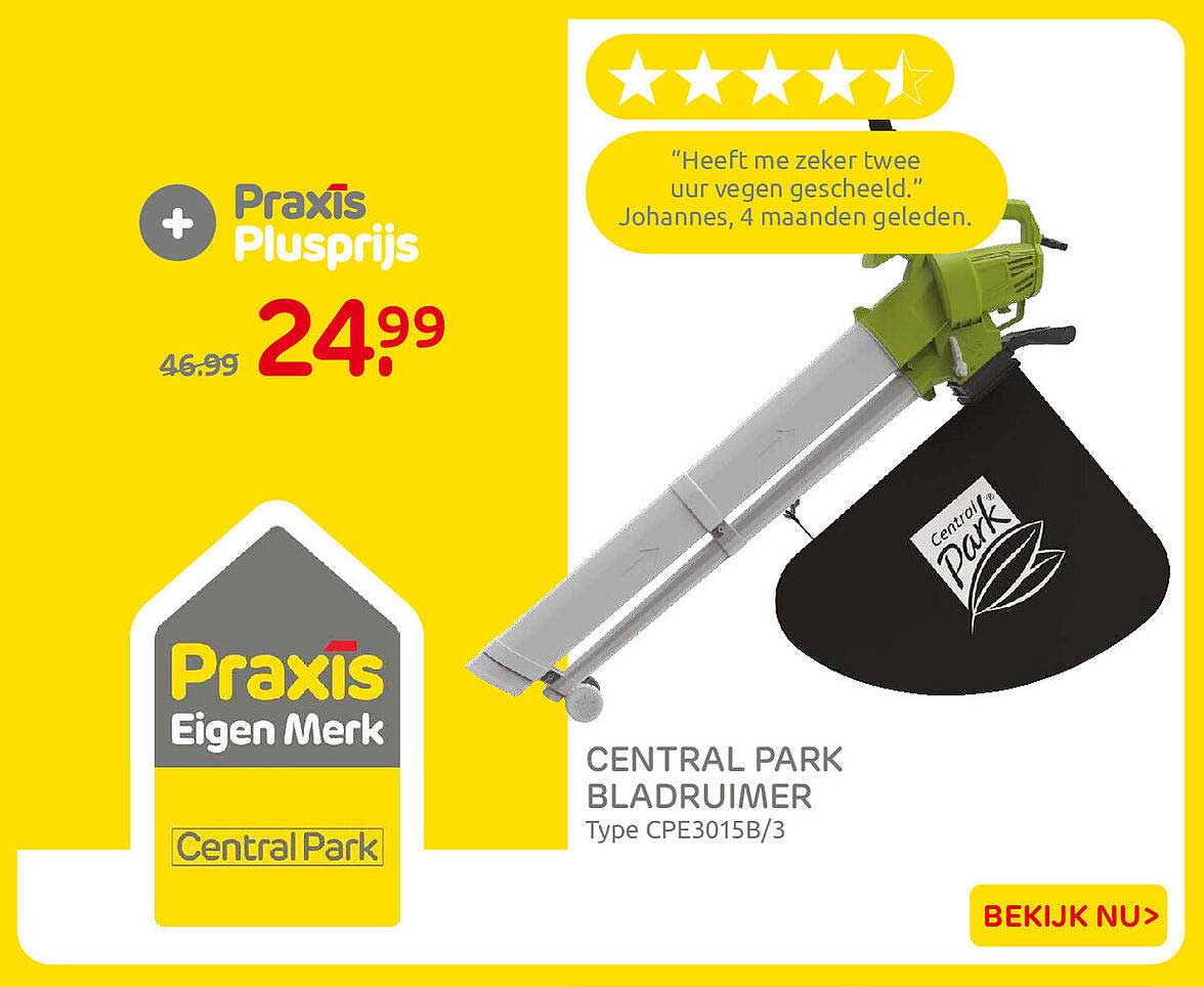 CENTRAL PARK BLADRUIMER Type CPE3015B/3