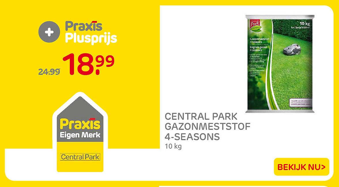 Central Park Gazonmeststof 4-seasons 10 kg