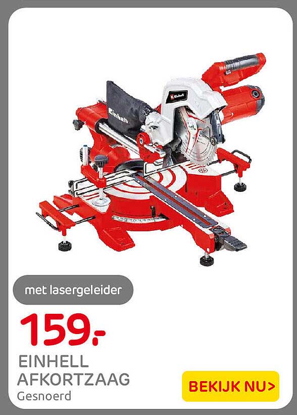 EINHELL AFKORTZAAG Gesnoerd met laserggeleider