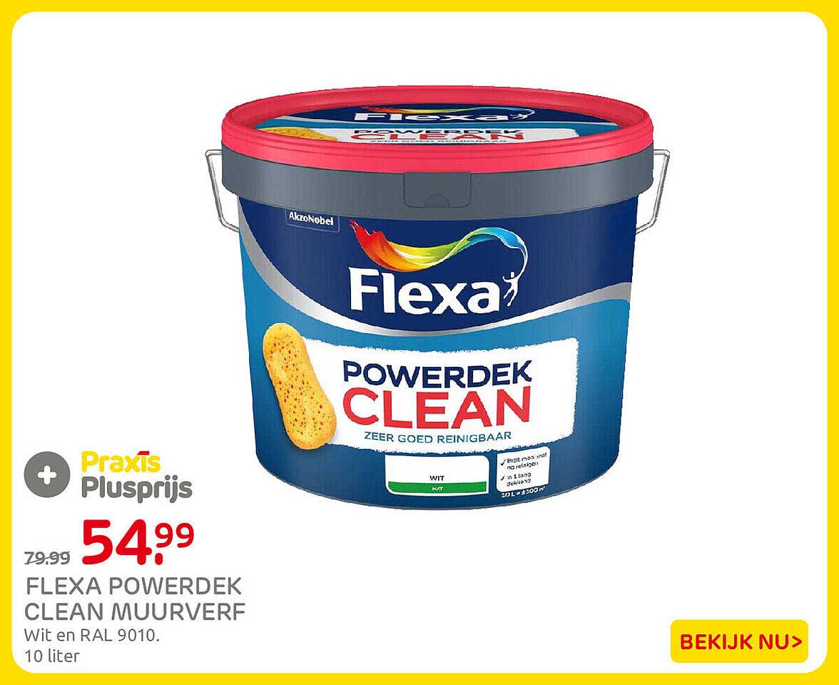FLEXA POWERDEK CLEAN MUURVERF