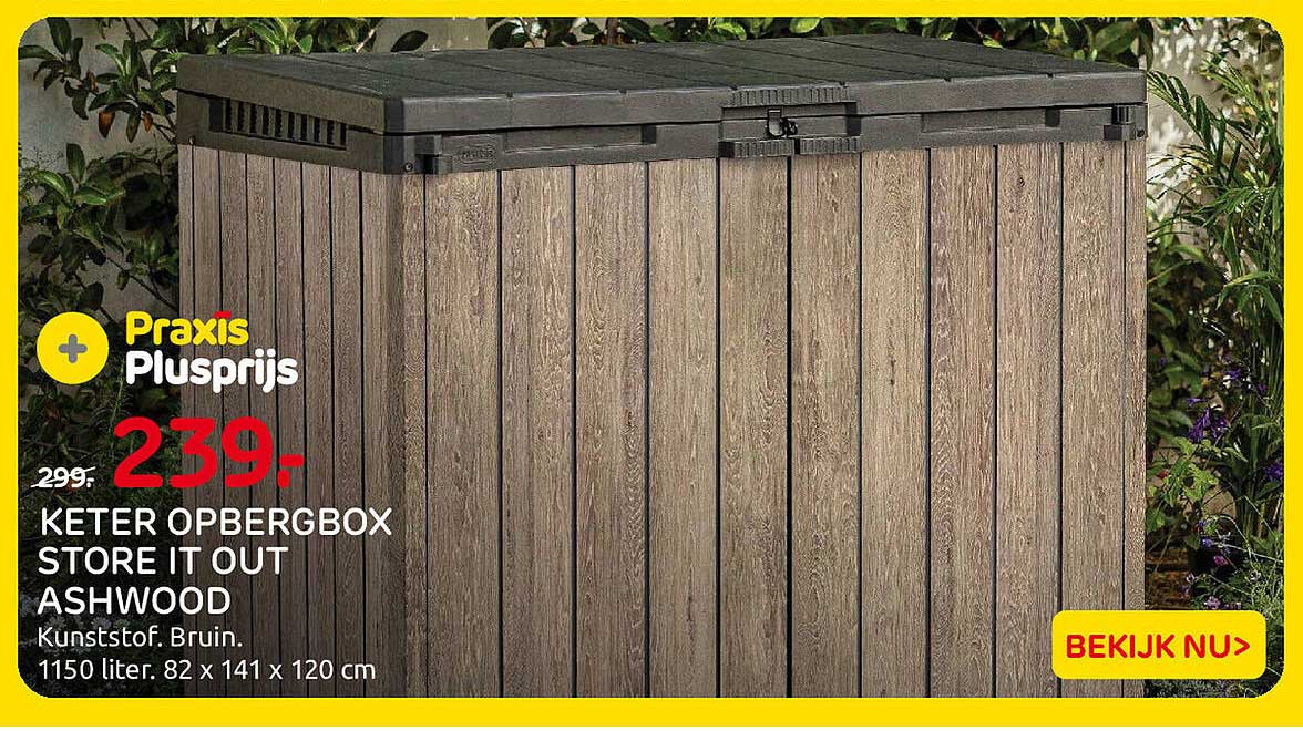 KETER OPBERGBOX STORE IT OUT ASHWOOD