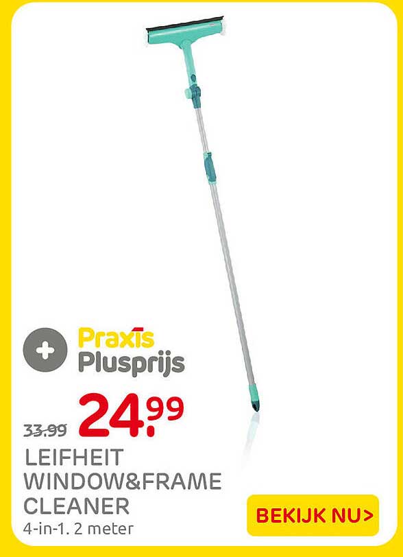 LEIFHEIT WINDOW&FRAME CLEANER 4-in-1. 2 meter