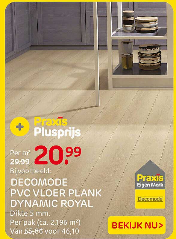Praxis Plusprijs Decomode PVC vloer plank Dynamic Royal