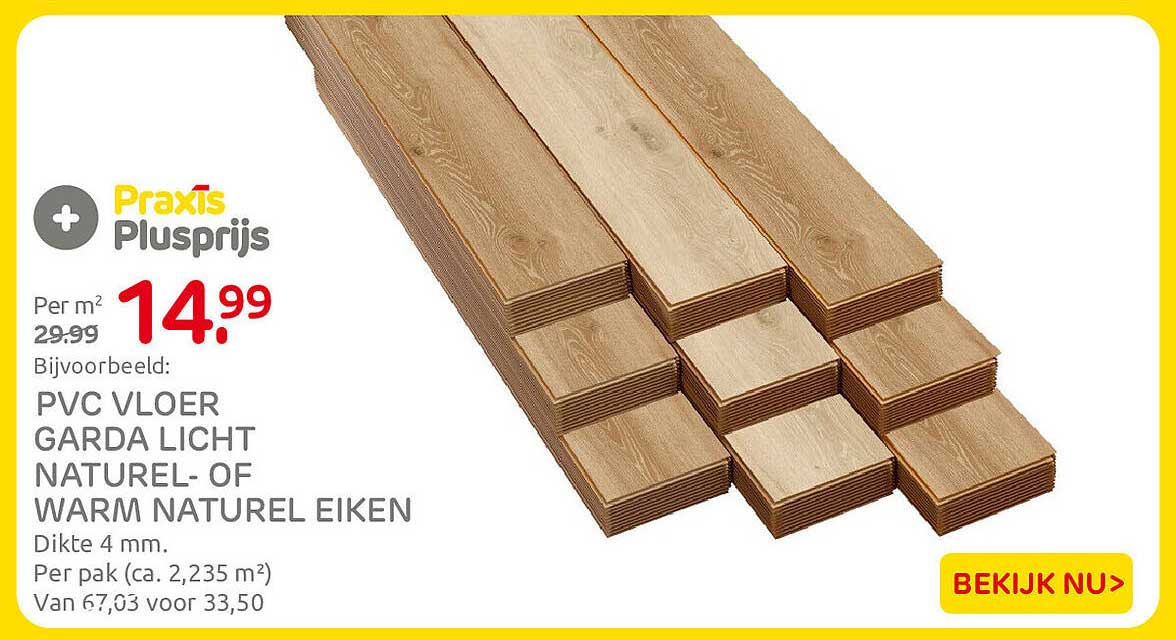 PVC VLOER GARDA LICHT NATUREL- OF WARM NATUREL EIKEN