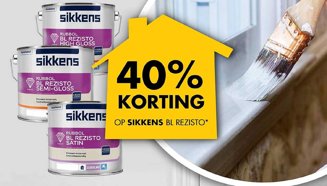 40% Korting op Sikkens BL Rezisto*