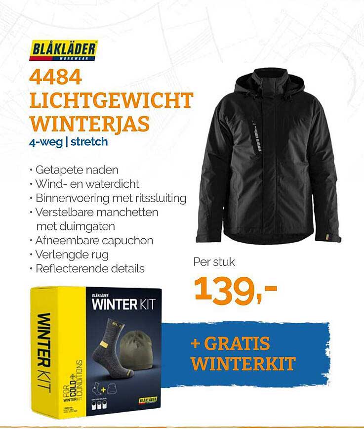 4484 LICHTGEWICHT WINTERJAS 4-way | stretch + GRATIS WINTERKIT