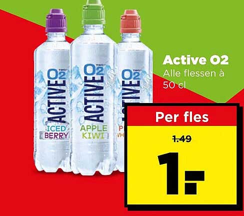 Active O2 Alle flessen à 50 cl