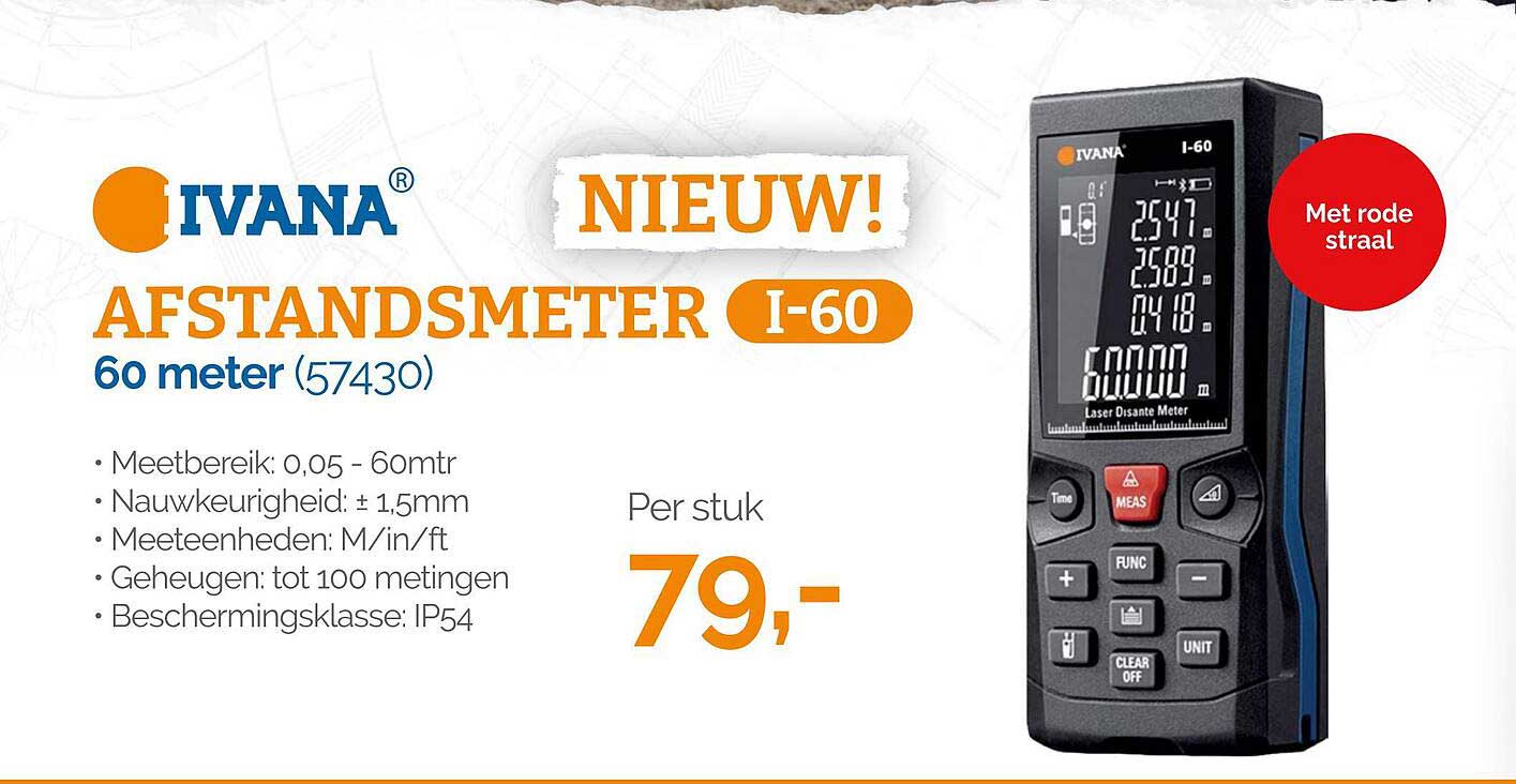 AFSTANDSMETER I-60 60 meter (57430)