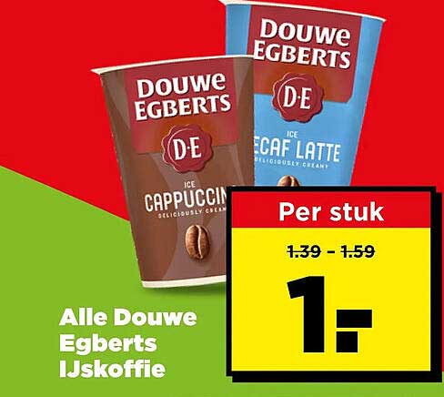 Alle Douwe Egberts IJskoffie