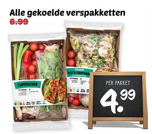 Alle gekoelde verspakketten