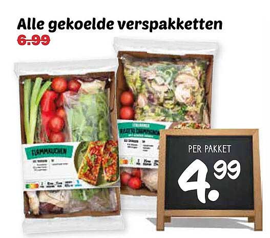 Alle gekoelde verspakkettten