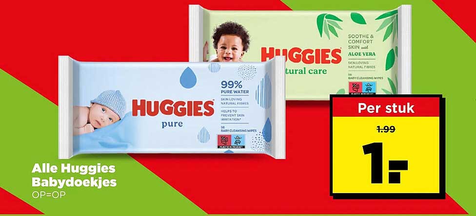 Alle Huggies Babydoekjes OP=OP
