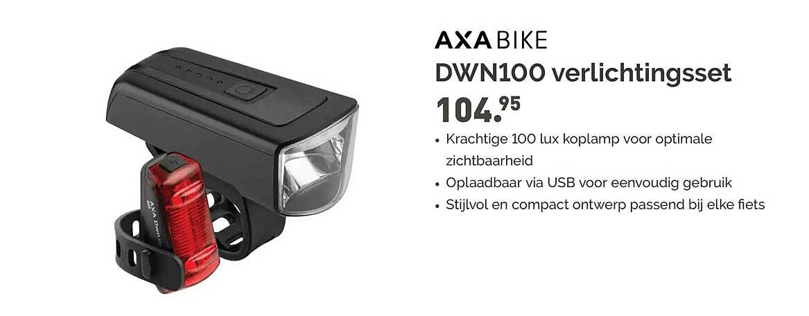 AXA BIKE DWN100 verlichtingsset