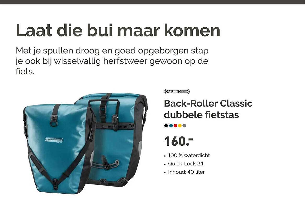 Back-Roller Classic dubbele fietstas