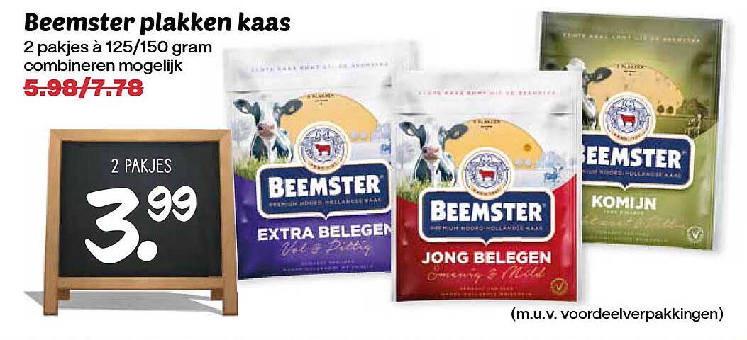Beemster plakken kaas