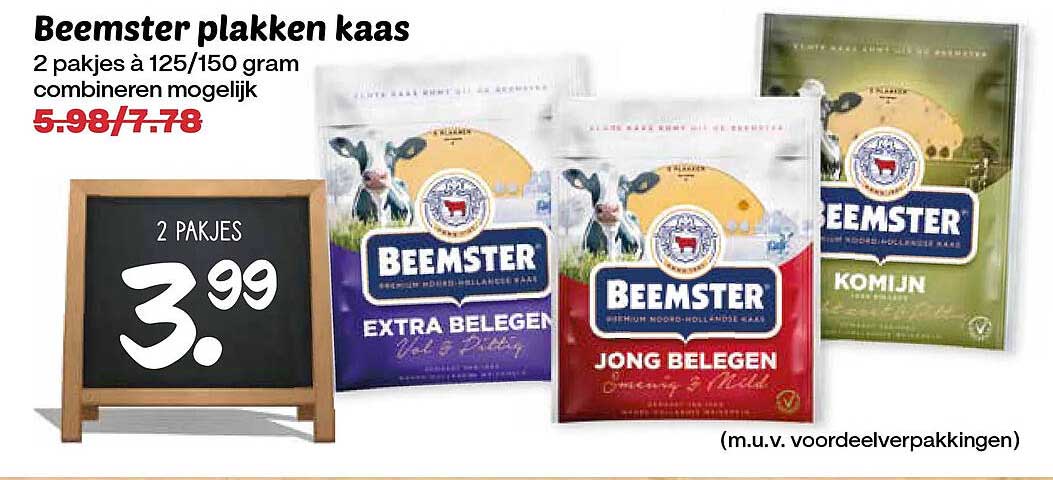 Beemster plakken kaas