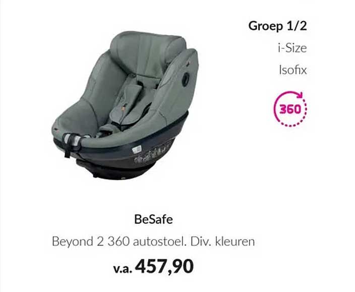 BeSafe Beyond 2 360 autostoel. Div. kleuren