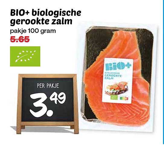 BIO+ biologische gerookte zalm