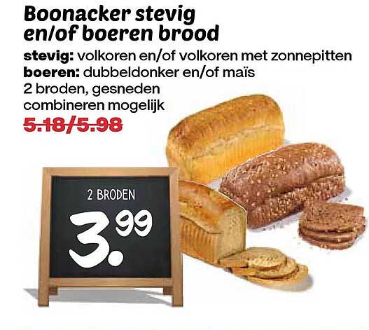 Boonacker stevig en/of boeren brood