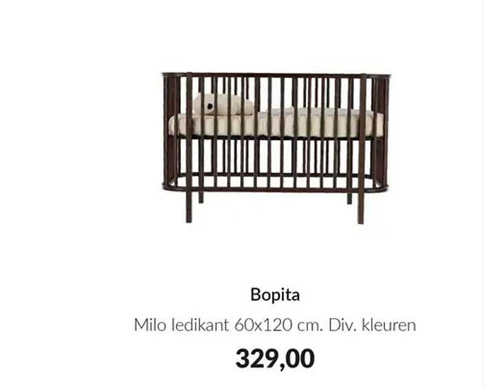 Bopita Milo ledikant 60x120 cm. Div. kleuren
