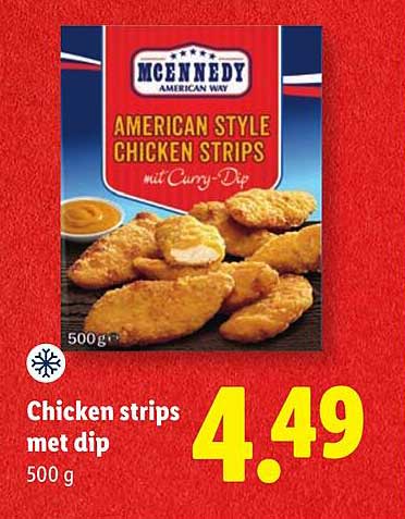 Chicken strips met dip