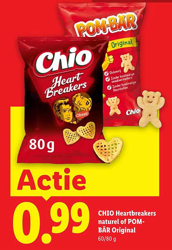 CHIO Heartbreakers naturel of POM-BÄR Original 60/80 g